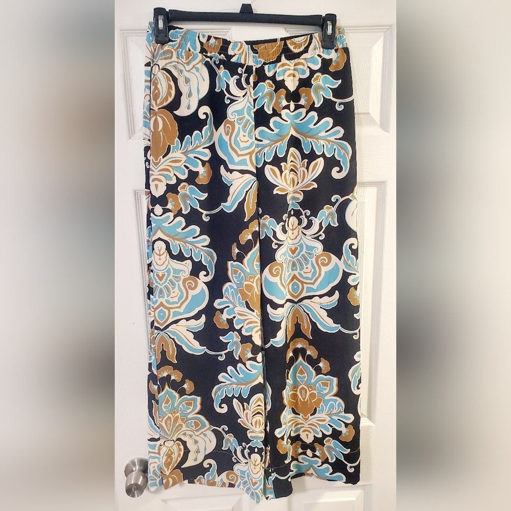 Karen Kane Wide-Leg Floral  Pants Size M